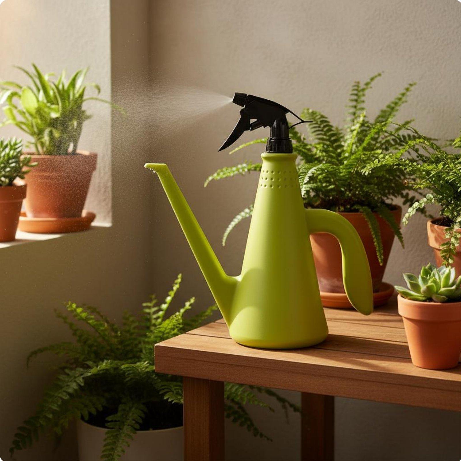 Misting Bottle Fine - 散水スプレー 多用途ファインミスト＆ストリームノズル ポット水筒 庭の花の水やり用