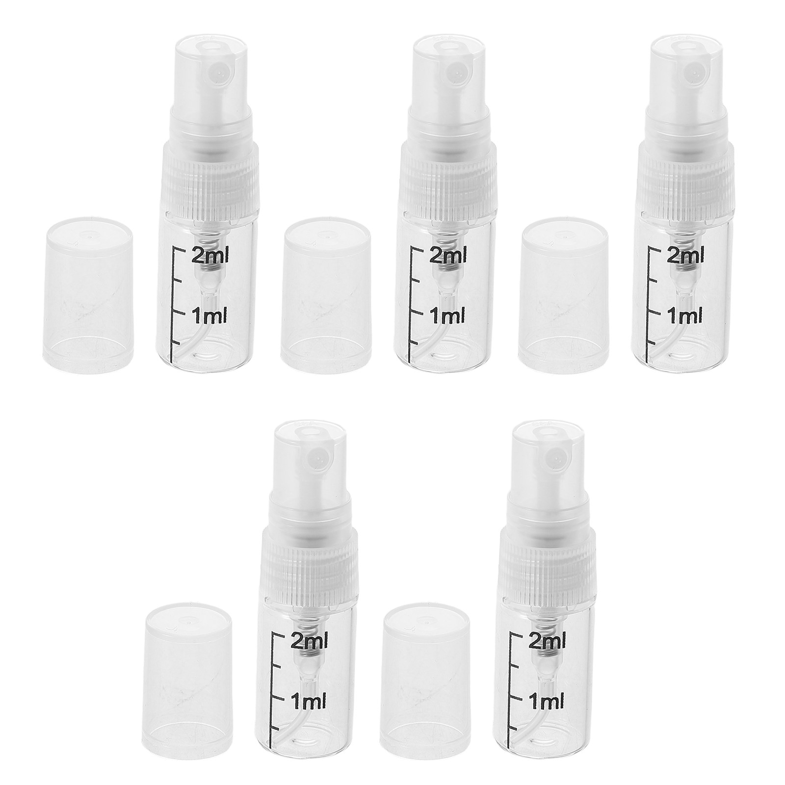 5 個の透明ガラスポータブルスプレーボトルミニ詰め替え可能な - Misting Bottle Fine のレビューと価格