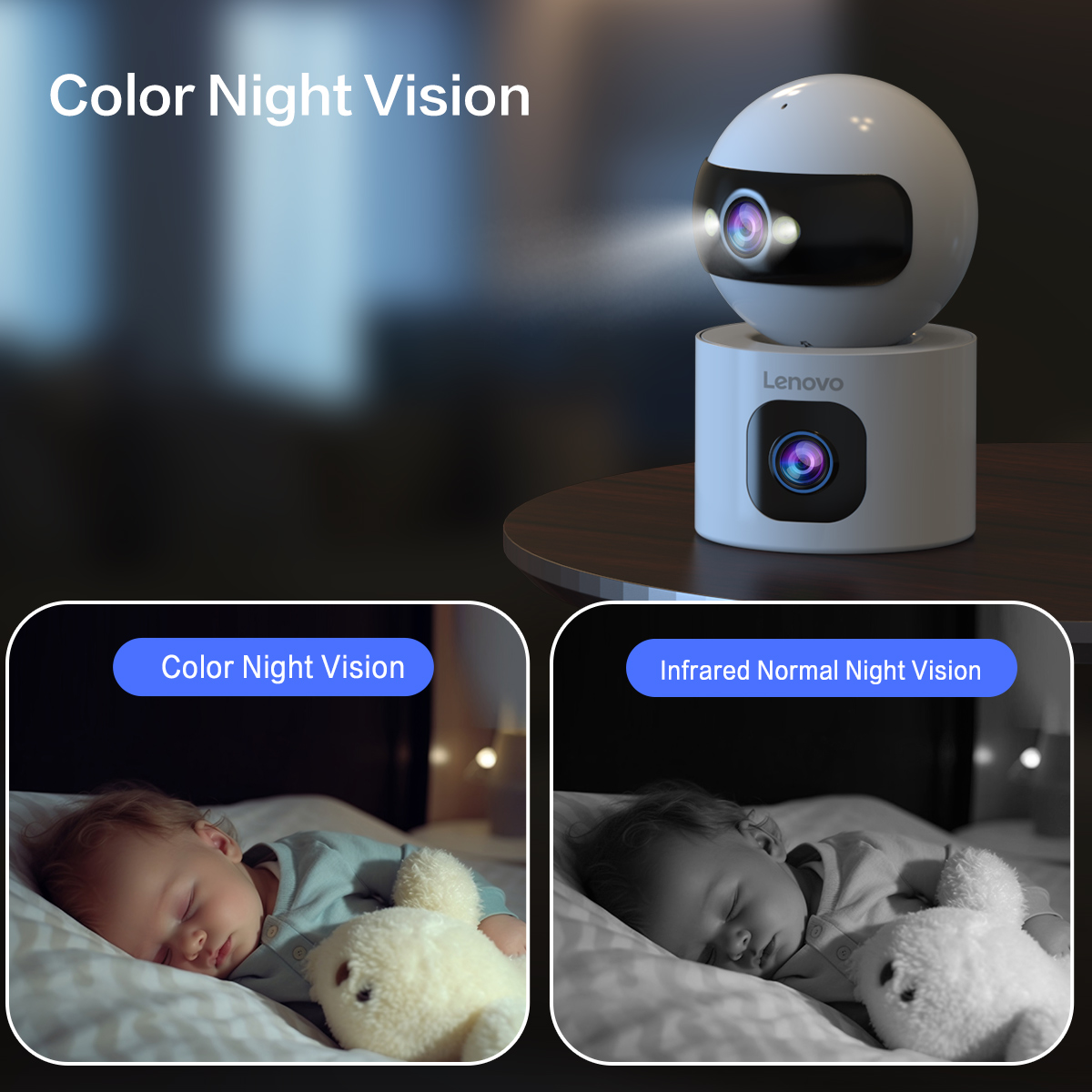 Lenovo-ワイヤレススマートホーム監視カメラ,cctvカ - Eufy Camera E220 のレビューと価格