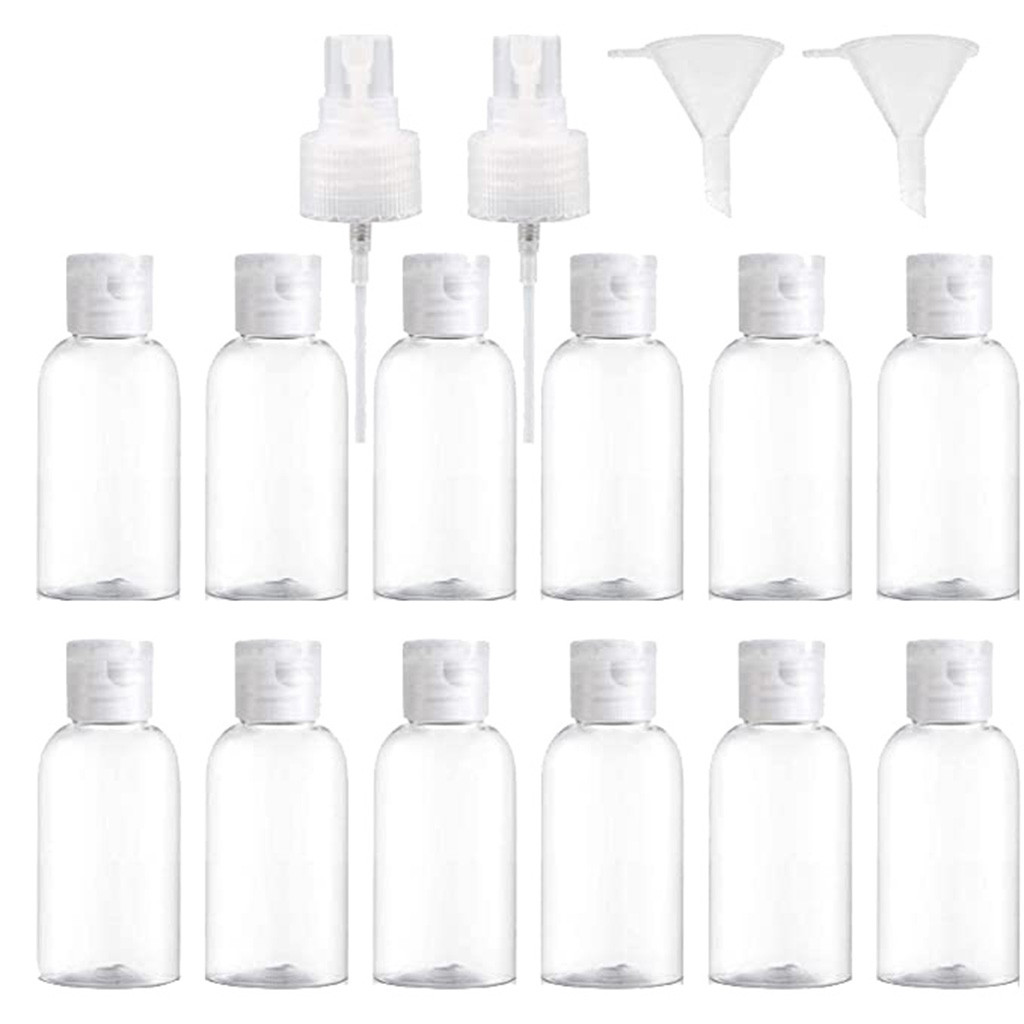 透明なプラスチック製の空ボトルセットポンプディスペンサー漏斗 - Misting Bottle Fine のレビューと価格